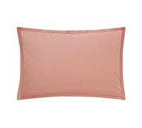 Taie d'oreiller Unie Coton, Tout Doux, Made in France, 50x70 cm, Essix, Rose Solaire
