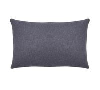 Taie d'oreiller Unie en Flanelle de Coton Chambray, Frisson, 50 x 70 cm, Essix, Gris Anthracite