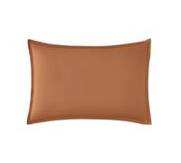 Taie d'oreiller Unie en Percale de Coton, Premiere, 50 x 70 cm, ESSIX, Marron Foncé
