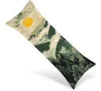 Taie d'oreiller Vert 120x40 cm Grande Housse Coussin Montagne pour Coussin Canape Decoration avec Fermeture éclair Invisible, Body Pillow Case Décoration pour Salons Chambres, Cadeaux Femmes 1Y-1860
