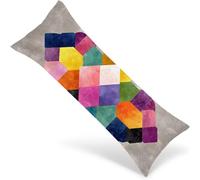 Taie d'oreiller Violet 90x30 cm Grande Housse Coussin Abstrait pour Coussin Canape Decoration avec Fermeture éclair Invisible, Body Pillow Case Décoration pour Salons Chambres, Cadeaux Femmes 1Y-1936