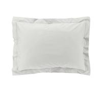 Taie D'oreiller Volant Plat 100% Percale De Coton