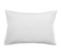 Taie d'oreiller volants plats 50x70 cm percale MANOIR gris Perle