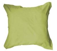 Taie oreiller 100% coton 57 fils coloris fougère 75x75