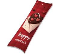 Taie Oreiller 160x50 cm Saint Valentin Housse Coussin 160 x 50 Rectangulaire Coussin Amour Impression Double Face Velour Dormeur Taie d'oreiller,Lit Canape Salon Chambre Maison Decor Cadeaux EL-1357