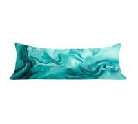 Taie Oreiller 30x90 cm Abstrait Taie de Traversin 90 cm Bleu Protege Oreiller, Durable Velours Rectangulaire Housse Coussin avec Fermeture Eclair Invisible Pillow Case pour Decoratif Canape Lit dg-4