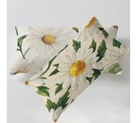 Taie Oreiller 40 x 60cm Beige Housse de Coussin Fleurs Taie Oreiller Lot de 2, Velours Housse de Coussin Impression Recto Verso Doux Confortable pour Chambre Salon Canapé Cadeau De Noël C0C1136