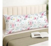 Taie Oreiller 40x120 Fleurs Taie de Traversin 120 cm, Housse de Coussin Été Velour Decoration Maison Housse Traversin, Améliorer Sommeil Oreiller Coussin de Grossesse pour Salon Chambre Lit, Cod271