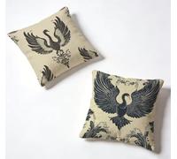 Taie Oreiller 40x40cm Housse De Coussin Beige Coussin Decoratif Oiseau Exterieur Impermeable Decoratives Doux Pillow avec Fermeture éclair Invisible pour Printemps et été, Maison Decoration K-579E8X