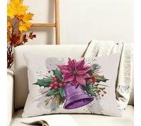 Taie Oreiller 40x60 cm Lot de 1 Housses Coussin Beige Rectangulaire Coussin Cloche Impermeable Velour Housse Oreiller avec Fermeture Éclair Invisible, Automne Decoratif Canape Salon Chambre Lit 3s-312