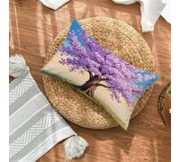 Taie Oreiller 40x60 Lot de 1, Rose Housse Coussin 60x40cm avec Fermeture Éclair Invisible, Arbre De La Vie Velours Doux Housse de Coussin Rectangulaire, Taie d'oreiller pour Canape Maison Decor 7-6948