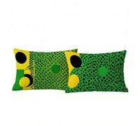 Taie Oreiller 40x70 2 Pack, Housse Coussin 40 x 70 cm Decoration Canapé Lit, Housse de Coussin Géométrie Impression Double Face Intégrale, Rond Protege Oreiller pour Decoration Maison Cadeau 2049-XYBZ