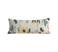 Taie Oreiller 50 x 150 cm Blanc Protege Oreiller Rose Taie Traversin 150 cm Doux Velour Housse Coussin Housse de Traversin avec Fermeture éclair Invisible Pillow Case pour Decoratif Canape Lit G-288