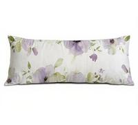 Taie Oreiller 50 x 150 cm Violet Housses de Coussin de Positionnement Latéral Doux Velours Resistant Resistant Fleur Taie de Traversin, Améliorer Sommeil Qualité Housse Coussin Lit Canapé B-8860
