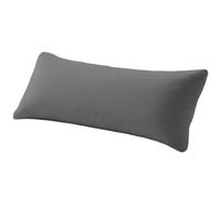 Taie Oreiller 50x135cm 1 PCS en Premium Microfibre, Housse Coussin avec Fermeture Éclair Invisible, Taie d Oreiller Hypoallergénique et Respirante, Gris foncé