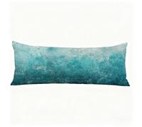 Taie Oreiller 50x150 cm Simple Housse Traversin Couleur Unie Double Face Impression Lin Protege Oreiller, Fermeture éclair Invisible Taie de Traversin Long Coussin Grossesse, pour Lit Canapé H0-833