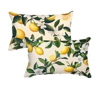 Taie Oreiller 50x80cm Couleur Orange Housse de Coussin Turquoise Housse Coussin Canapé Deco Automne Lin Housse Oreiller Rectangulaire Facile à Nettoyer Décoration D'Intérieur Cadeau de Noël C0C621