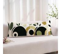 Taie Oreiller 60x160 cm Simplicité Premium Velours Housse Coussin avec Fermeture Éclair Invisible, Traversin 160cm, Abstrait Taie d'oreiller longue pour Coussin de Positionnement Latéral xz-580