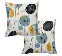 Taie Oreiller 60x60cm Housse Coussin Exterieur Impermeable pour Salon de Jardin Abstrait Housse de Coussin Herbe Canapé Decoratif Lin Taies d'oreillers Lot de 2 Canape Decoration Maison Salon f-11753