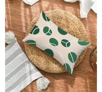 Taie Oreiller 60x80 Lot de 1, Vert Sauge Housse Coussin 80x60cm avec Fermeture Éclair Invisible, Simple Imperméable Lin Housse de Coussin Rectangulaire, Taie d'oreiller pour Canape Maison Decor M-1260