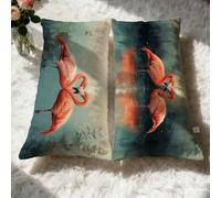 Taie Oreiller 60x80cm Animal Housse De Coussin Protege Oreiller,Velours Housse De Coussin Rose,Tissu Respirant Et Durable pour Intérieur Élégant,Double Face Utilisable,Décoration D'Intérieur 0q-246