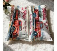 Taie Oreiller 60x80cm Rouge Housse De Coussin Protege Oreiller,Velours Housse De Coussin Voiture,Tissu Respirant Et Durable pour Intérieur Élégant,Double Face Utilisable,Décoration D'Intérieur 0q-216