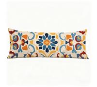 Taie Oreiller Abstrait Oreiller de Corps Maroc Taie de Traversin 180 x 50 cm (Lot de 1) Coussin pour Dormeur Latéral, Impression Recto Verso Velour Taies D'oreillers pour Salon Lit Coussin Long H0-631