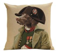 Taie Oreiller Chien Napoléon Doux Taie d'oreiller Lavable Housse De Coussin pour Lit Automne Coussin 45X45Cm