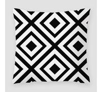 Taie Oreiller Géométrie Rayée Taie D'oreiller Coton Lin Coussin Canape avec Fermeture Eclair Cachée Protège Oreiller Respirabilité Coussins Décoratifs Housse de Coussin Durable 80x80cm/1 Pcs