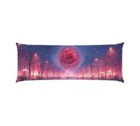 Taie Oreiller La Grande Roue Taie de Traversin 40x145cm Housse de Coussin Corps, Oreiller Long et Doux pour Adultes, Coussin Respirant pour Dormir, pour Salon Maison Housse de Coussin décor u-631
