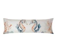 Taie Oreiller Rectangulaire 30x90cm Couleur Orange Taie de Traversin Animal Housse traversin 140cm, Lin avec Fermeture éclair Invisible Lavable Doux et Confortable Améliorer Sommeil Qualité C0C786