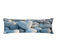 Taie Oreiller Rectangulaire 40x110cm Beige Taie Oreille Couleur œUf De Canard Pillow Case Housse Traversin Velours avec Fermeture éclair Cachée Lavable en Machine pour Canapé, Décoration Noël C0C796