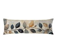 Taie Oreiller Rectangulaire 40x120cm Bleu Marine Taie Oreille Brun Pillow Case Housse Traversin Velours avec Fermeture éclair Cachée Doux et Confortable Lavable pour Canapé, Décoration Noël C0C814