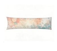 Taie Oreiller rêve Couleur Orange, Taie de Traversin 40x145 cm en Velours, Housse de Coussin de Corps Douce pour Dormeur Latéral, Oreiller de Corps avec Fermeture Éclair Invisible 60 x 180 cm E0-698