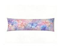 Taie Oreiller rêve Fleur, Taie de Traversin 40x145 cm en Velours, Housse de Coussin de Corps Douce pour Dormeur Latéral, Oreiller de Corps avec Fermeture Éclair Invisible Longue 60 x 160 cm E0-700
