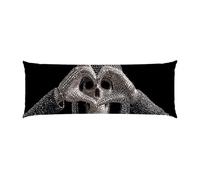 Taie Oreiller Skull Amour Taie de Traversin 40x150cm Housse de Coussin Corps, Oreiller Long et Doux pour Adultes, Coussin Respirant pour Dormir, pour Salon canapé Maison Housse de Coussin décor u-534