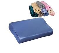 Taie Oreiller Soie,Taies d‘Oreiller Taie d'oreiller en Satin, 30cm x 50cm/40cm x 60cm, Couleur Pure, Confortable, en Mousse de Satin, 1 pièce(2,30X50CM)