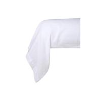 Taie protège traversin - Elisa - 100% coton - 43 x 180 cm - Blanc