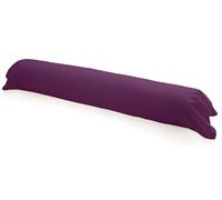 Taie traversin 100% coton 57 fils coloris deep purple 45x185