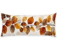 Taie Traversin 105 cm Couleur Orange Taie Oreiller Automne Coussin de Grossesse Lin Protège Oreiller Housse de Coussin Decoration Maison Oreillers Rectangulaire, pour Dormeur Latéral sur Lit C - 123