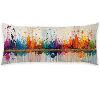 Taie Traversin 105 cm Couleur Taie Oreiller Moderne Coussin de Grossesse Lin Protège Oreiller Housse de Coussin Decoration Maison Oreillers Rectangulaire, pour Dormeur Latéral Lit Décoration C - 75