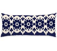 Taie Traversin 120 cm Bleu Marine Taie Oreiller RéTro Coussin de Grossesse Lin Protège Oreiller Housse de Coussin Decoration Maison Oreillers Rectangulaire, pour Dormeur Latéral sur Le Lit C - 171