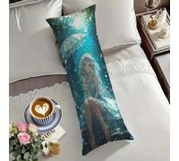 Taie Traversin 150 cm Dessin animé Taie D'oreiller 50x150 Fille Taies D'Oreillers Double Face Impression Resistant Velour Protege Oreiller, Latéral Long Coussin Grossesse, Housse de Coussin O-1944