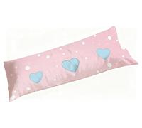 Taie Traversin 150 cm Lilas, Housse de Traversin 150x50cm Amour, Lavable - Anti-Froissage - Durable - Dormeur Confortable Taie Oreiller, Housse Coussin Velours pour Déco Salon Canapé & Chambre S3-100