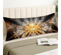 Taie Traversin 150 cm x 50 cm Rêve Taie Oreiller 50x150, Housse Coussin Fleur Velour Housse Traversin Double Face Impression Oreiller Améliorer Sommeil Coussin Decoratif pour Salon Chambre Lit,Cod1539