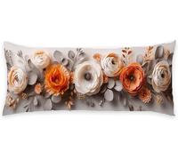 Taie Traversin 160 cm Couleur Orange Taie Oreiller Beige Coussin de Grossesse Lin Protège Oreiller Housse de Coussin Decoration Maison Oreillers Rectangulaire, pour Dormeur Latéral sur Lit C - 127