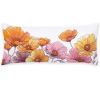 Taie Traversin 160 cm Couleur Orange Taie Oreiller Rose Coussin de Grossesse Lin Protège Oreiller Housse de Coussin Decoration Maison Oreillers Rectangulaire, pour Dormeur Latéral sur Le Lit C - 129