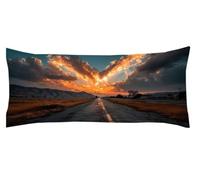 Taie Traversin 35x105cm Amour Taie Oreiller Blanc Coussin de Grossesse Coussin de Corps pour Dormir sur Le Côté, Rectangulaire, Dormeur Latéral sur Le Lit Décoration, Oreiller d'été Kl-1