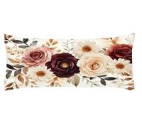 Taie Traversin 35x105cm Amour Taie Oreiller Blanc Coussin de Grossesse Coussin de Corps pour Dormir sur Le Côté, Rectangulaire, Dormeur Latéral sur Le Lit Décoration, Oreiller d'été Kl-1