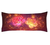 Taie Traversin 35x105cm Amour Taie Oreiller Blanc Coussin de Grossesse Coussin de Corps pour Dormir sur Le Côté, Rectangulaire, Dormeur Latéral sur Le Lit Décoration, Oreiller d'été Kl-1